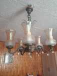 Żyrandol lampa wisząca sufitowa do dużego pokoju 5 kloszy Jelenia Góra