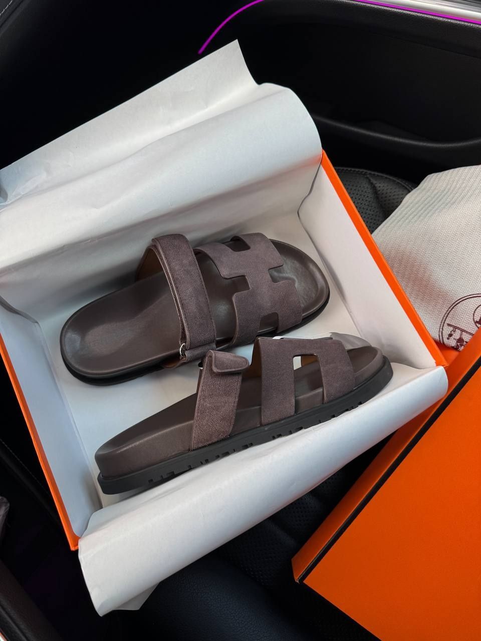 р36-41 Шльопанці Hermes Chypre Mocco Sandals