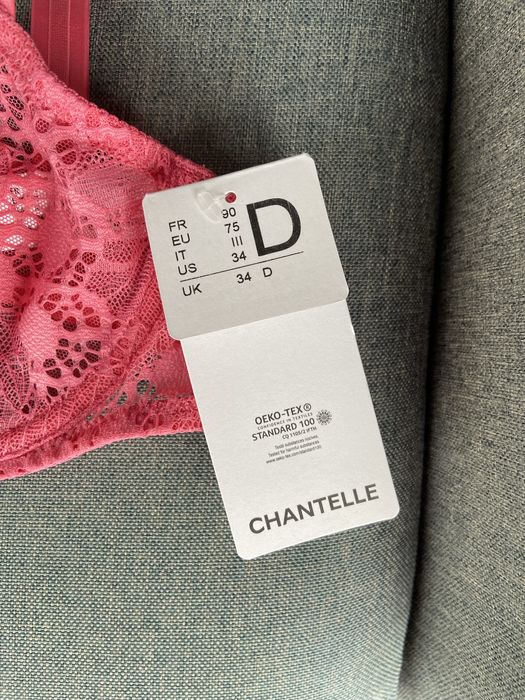 Мʼякий рожевий бюстгальтер Chantelle 75d, французька білизна