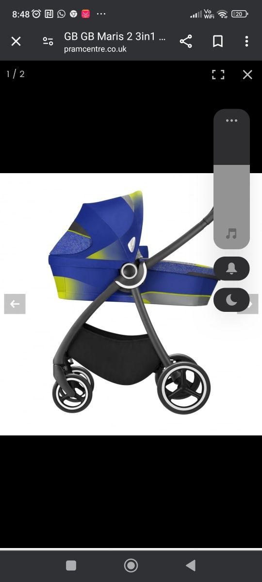 Wózek cybex GB maris  2 gondole