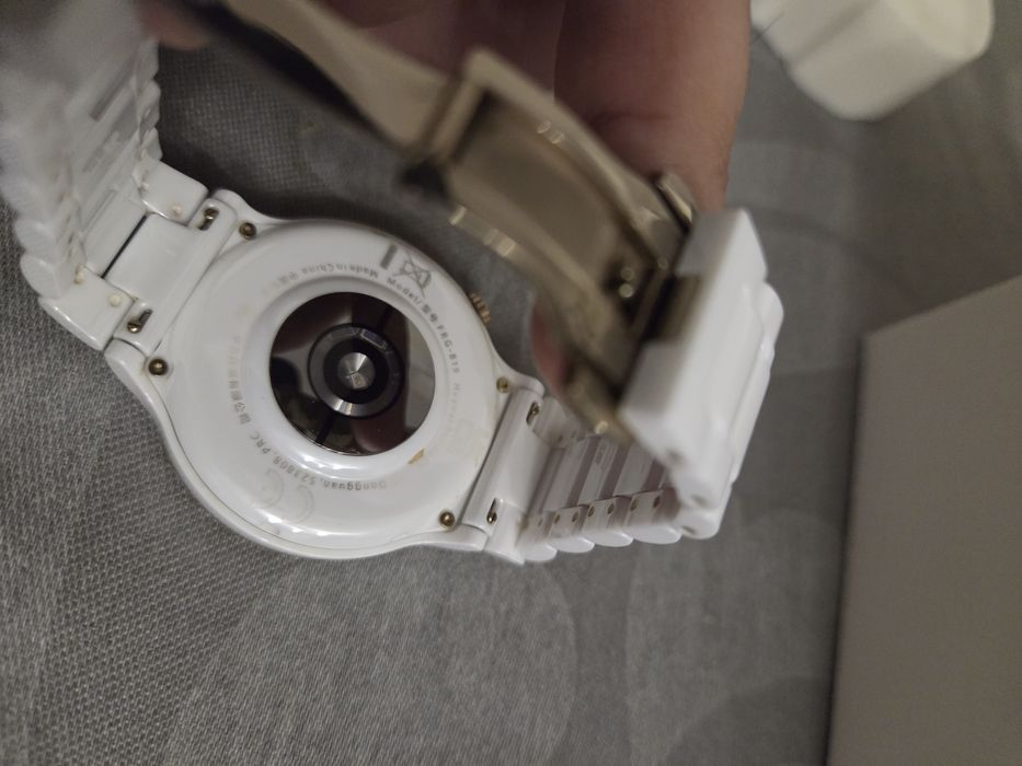smartwatch huawei gt 3 pro 43mm ceramic branco dourado