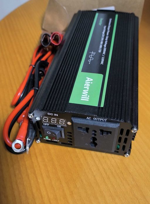 Інвертор Aierwill 12v 1000w  чиста синусоїда