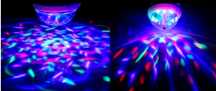 Lâmpada LED com Luzes Coloridas e Rotativa para Festas