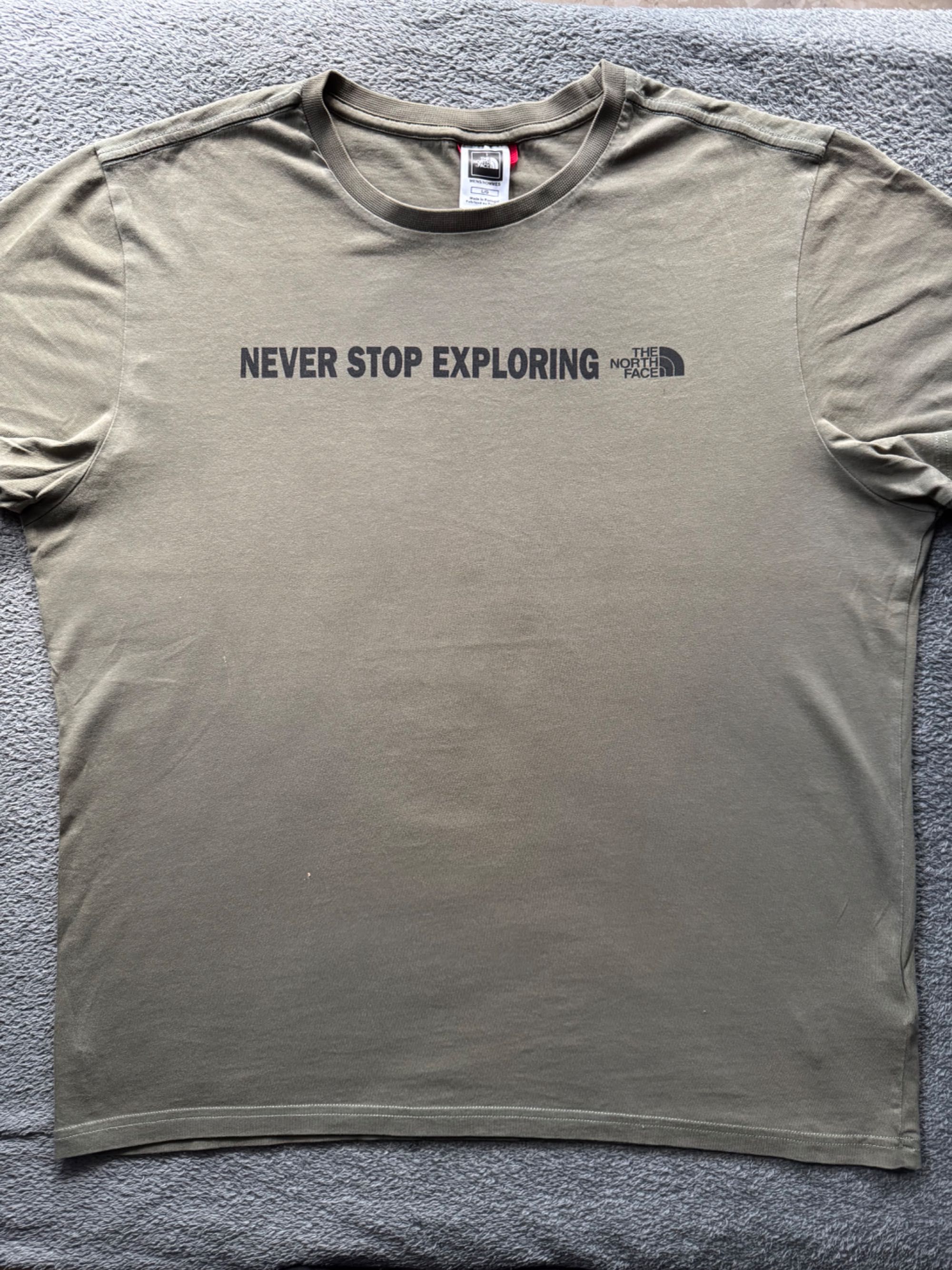 Męski T-shirt -The north face - khaki -M