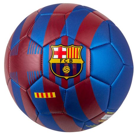 Piłka Do Nogi R.5 Solidna Niebieska Fc Barcelona