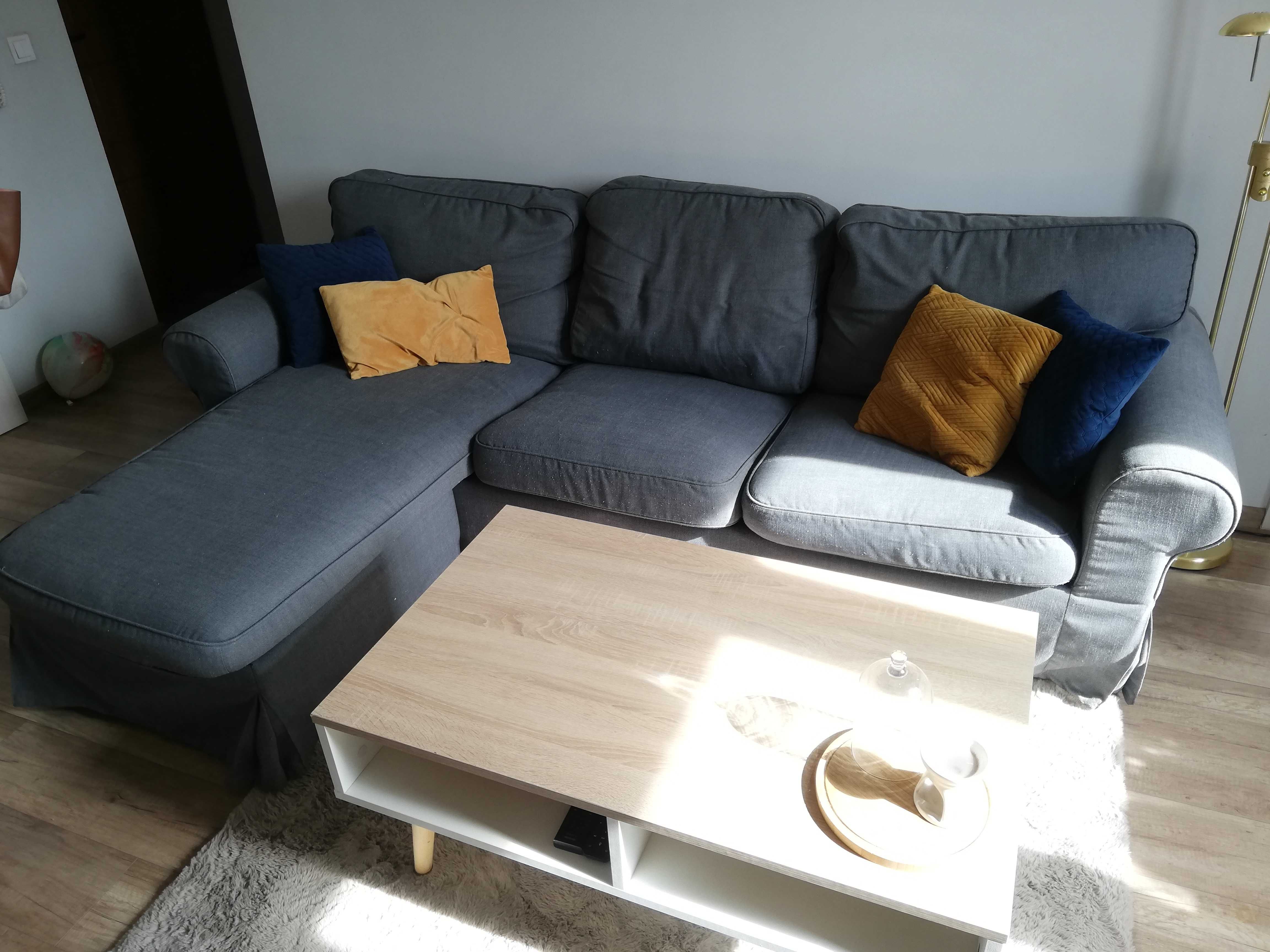 Sofa 3-osobowa z szezlongiem, Ikea EKTORP