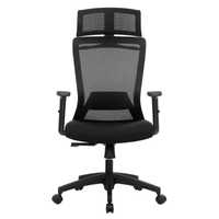 SONGMICS Fotel biurowy, ergonomiczne krzesło obrotowe, OBN057B02
