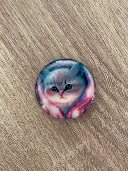 Komplet 4 nowych trójwymiarowych magnesów na lodówkę z kotami