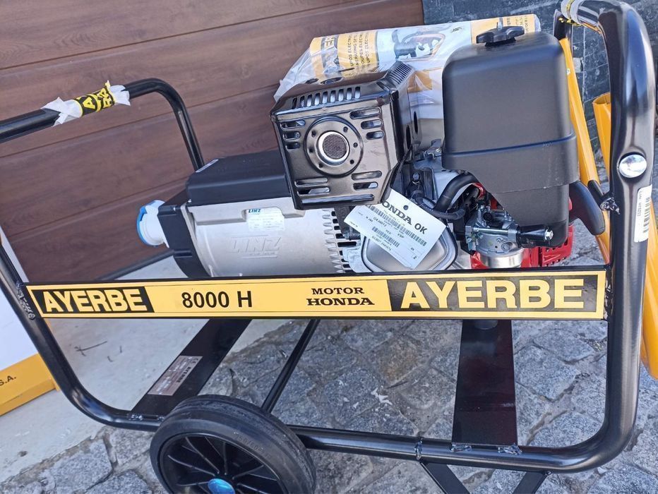Іспанський бензо-генератор 7-8кВА/1Ф Ayerbe 8000H Хонда GX-390