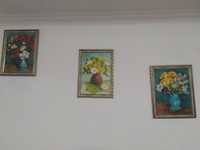 Картины триптих картина цветы масло