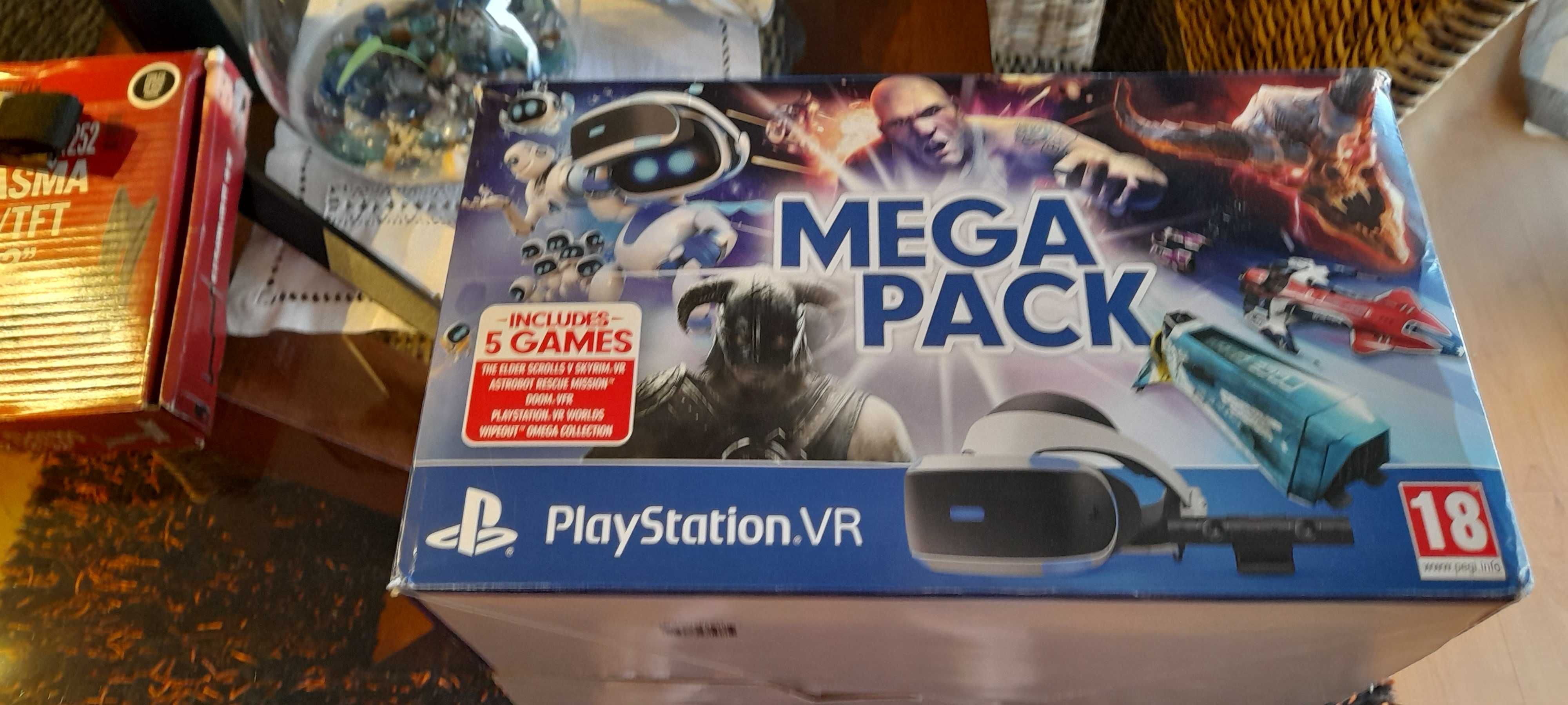 Óculos VR + jogos Playstation 4