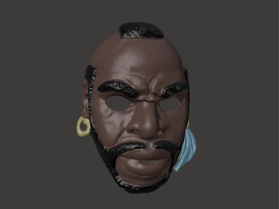 Máscara Mr. T para Festa ou Fantasia