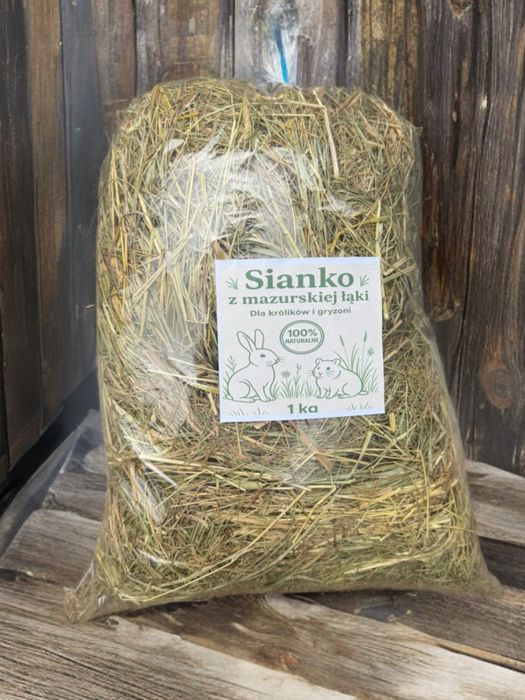 Sianko siano z mazurskiej łąki dla gryzoni królików itp. 100%naturalne