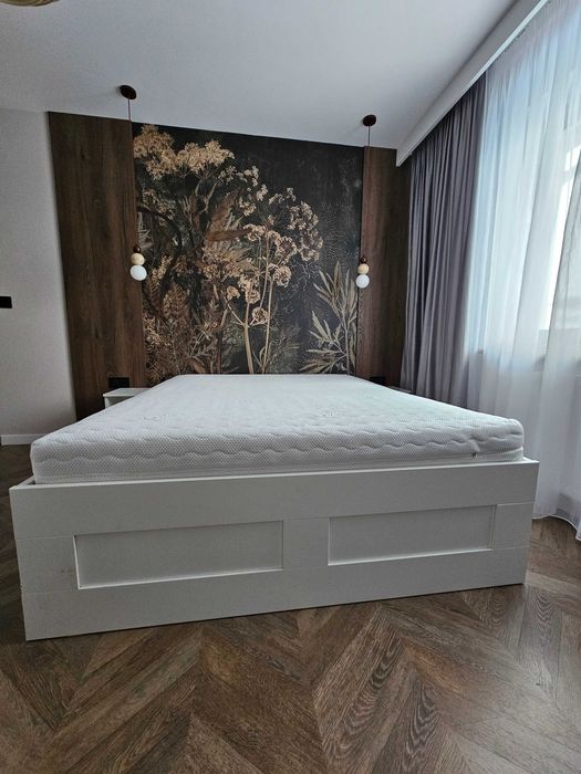 BRIMNES Rama łóżka z szufladami, biały, 160x200 cm