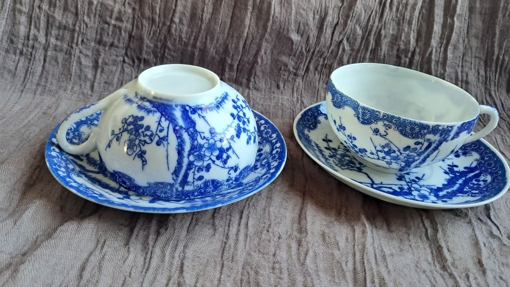 Herbaciany, porcelanowy komplecik dla dwojga