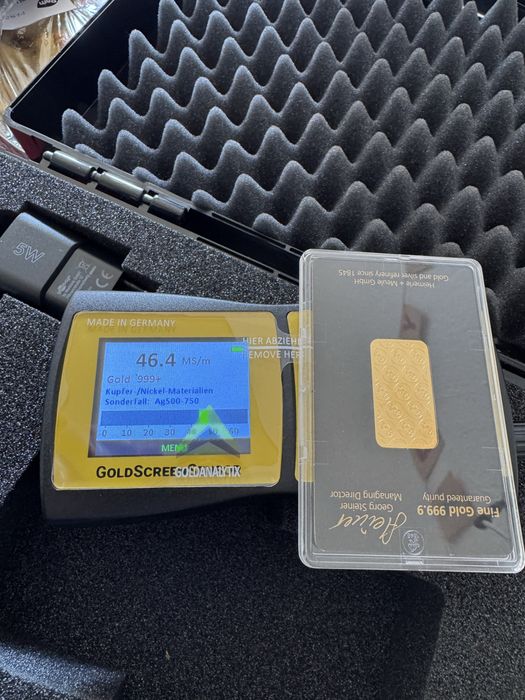 GoldScreenSensor – проверка подлинности золота и других др. Мет