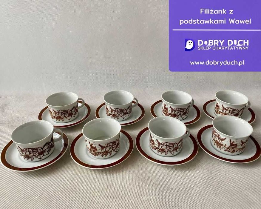 Filiżanki Wawel 8 sztuk