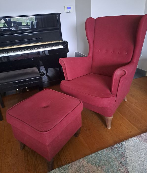 Fotel z podnóżkiem