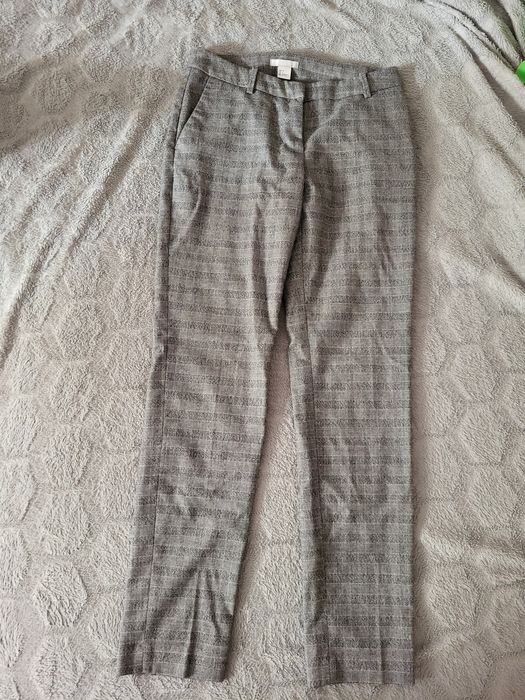 Damskie spodnie w kratę h&m