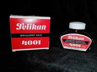 Antigo tinteiro vintage Pelikan cor vermelho - NOVO