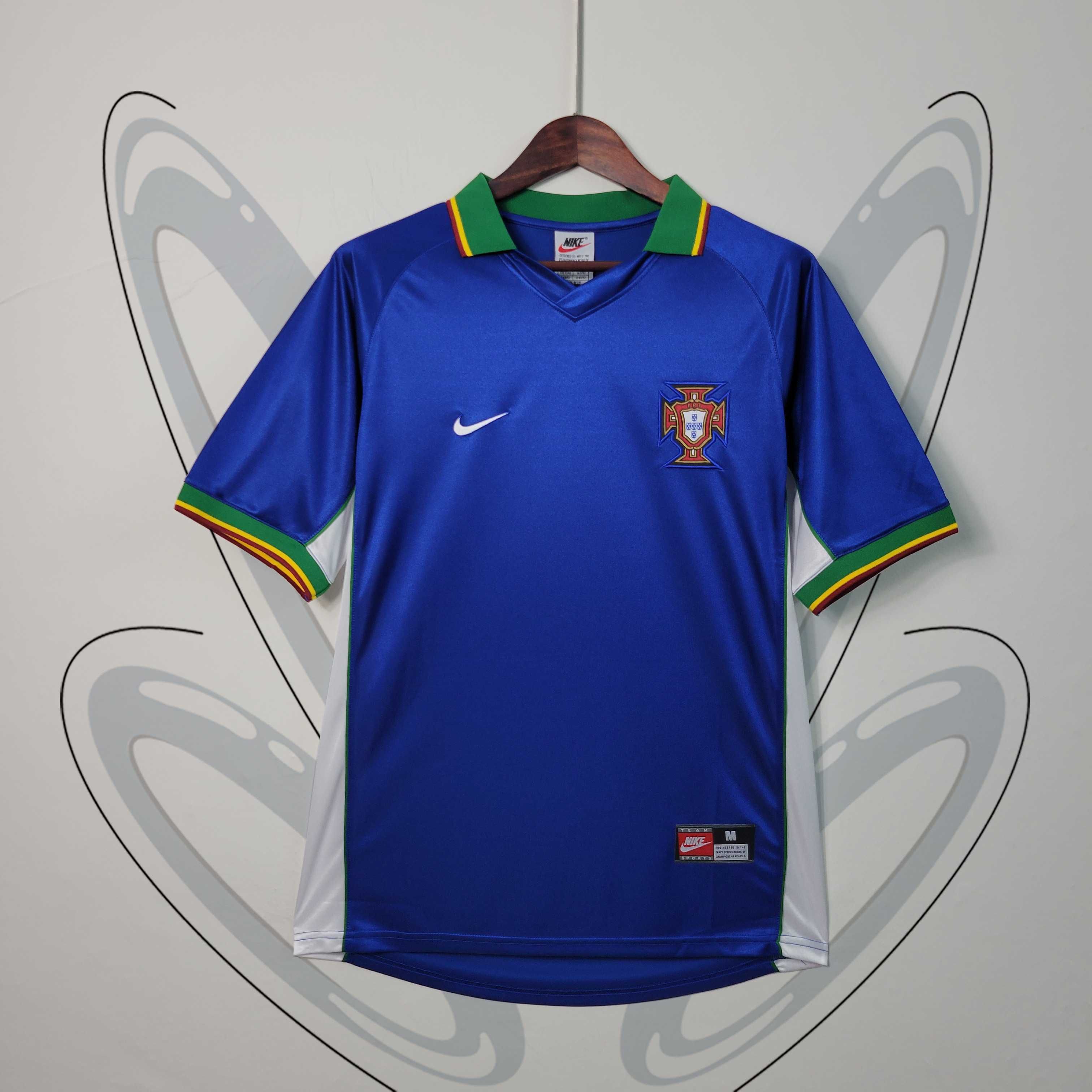 Camisola da Seleção Portuguesa Retrô 1998 a 2018.