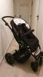 Trio Romer-cadeira 0+,cadeira de passeio,alcofa)base isofix, cor preta