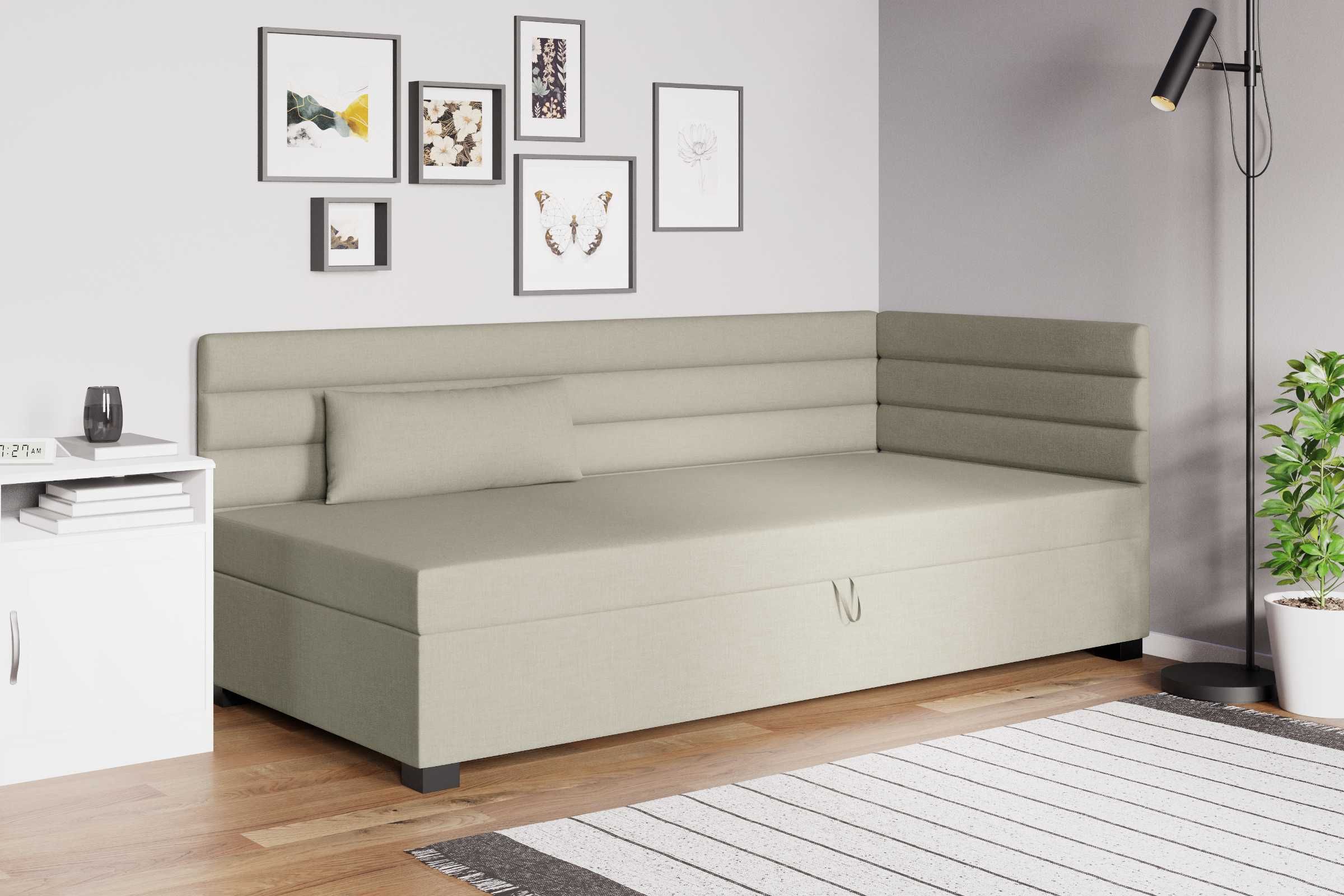 Łóżko młodzieżowe Sofa Wersalka pojemnik na pościel materac w cenie!