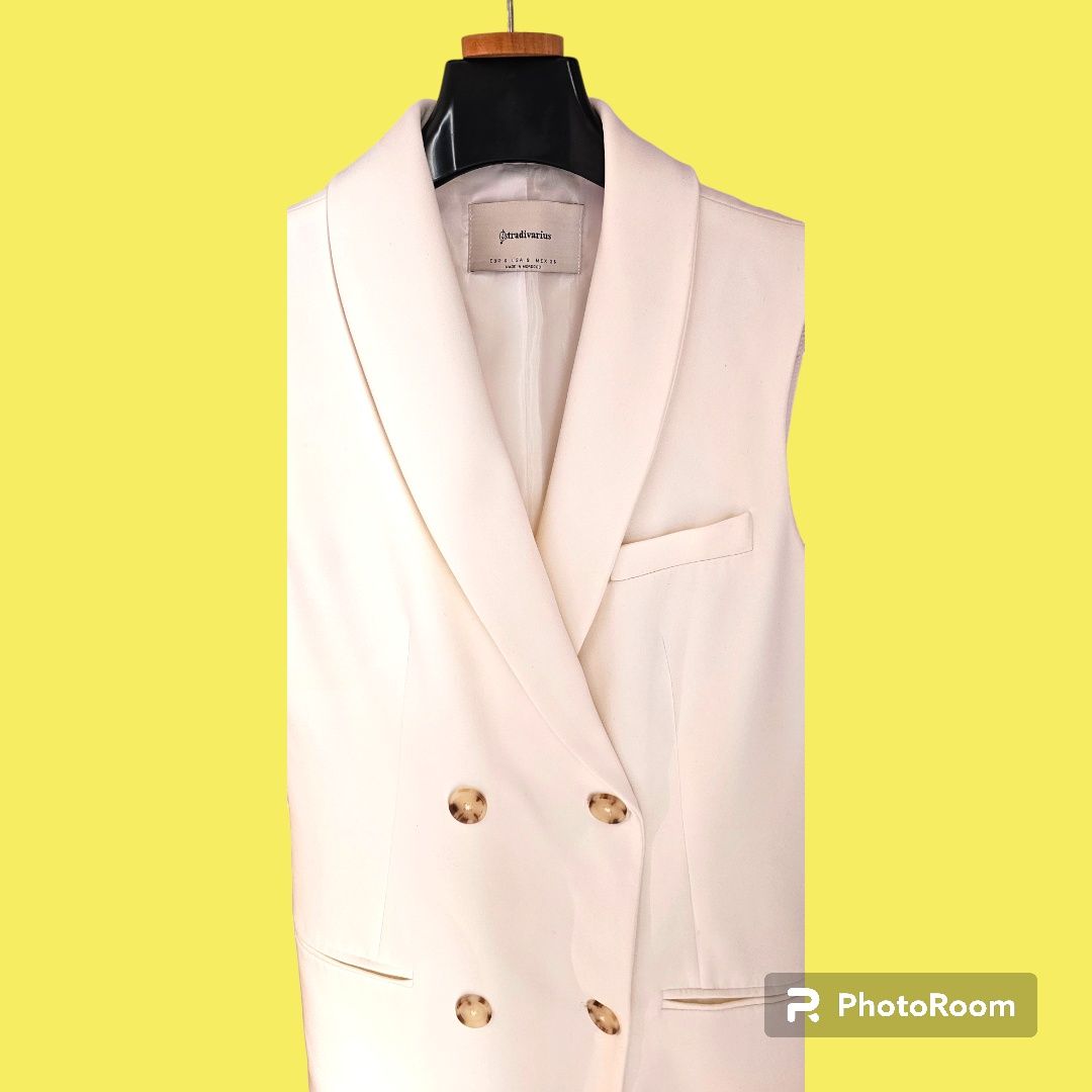 Vestido blazer curto branco