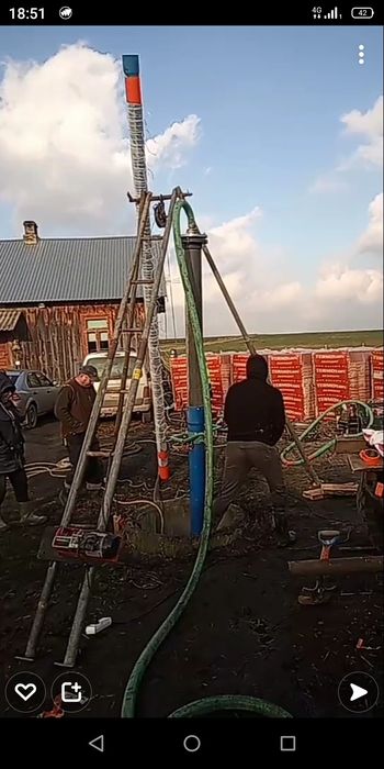 Studnie Głębinowe. Kregowe Renowacja pogłębianie i czyszczenie studni