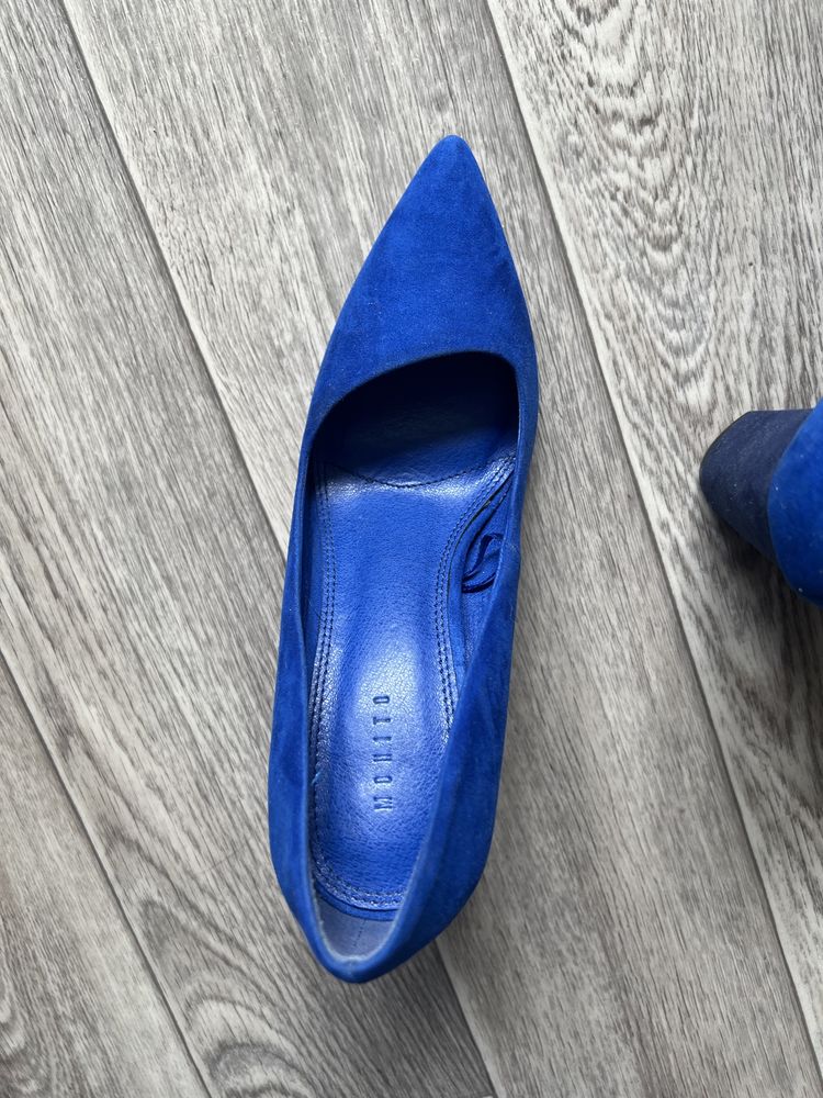 Туфли лодочки синие
