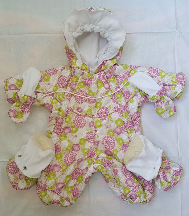 Теплий комбінезон мішок на флісі з хутряною підстьожкою для найменших