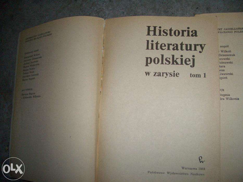 historia literatury polskiej 2 tomy