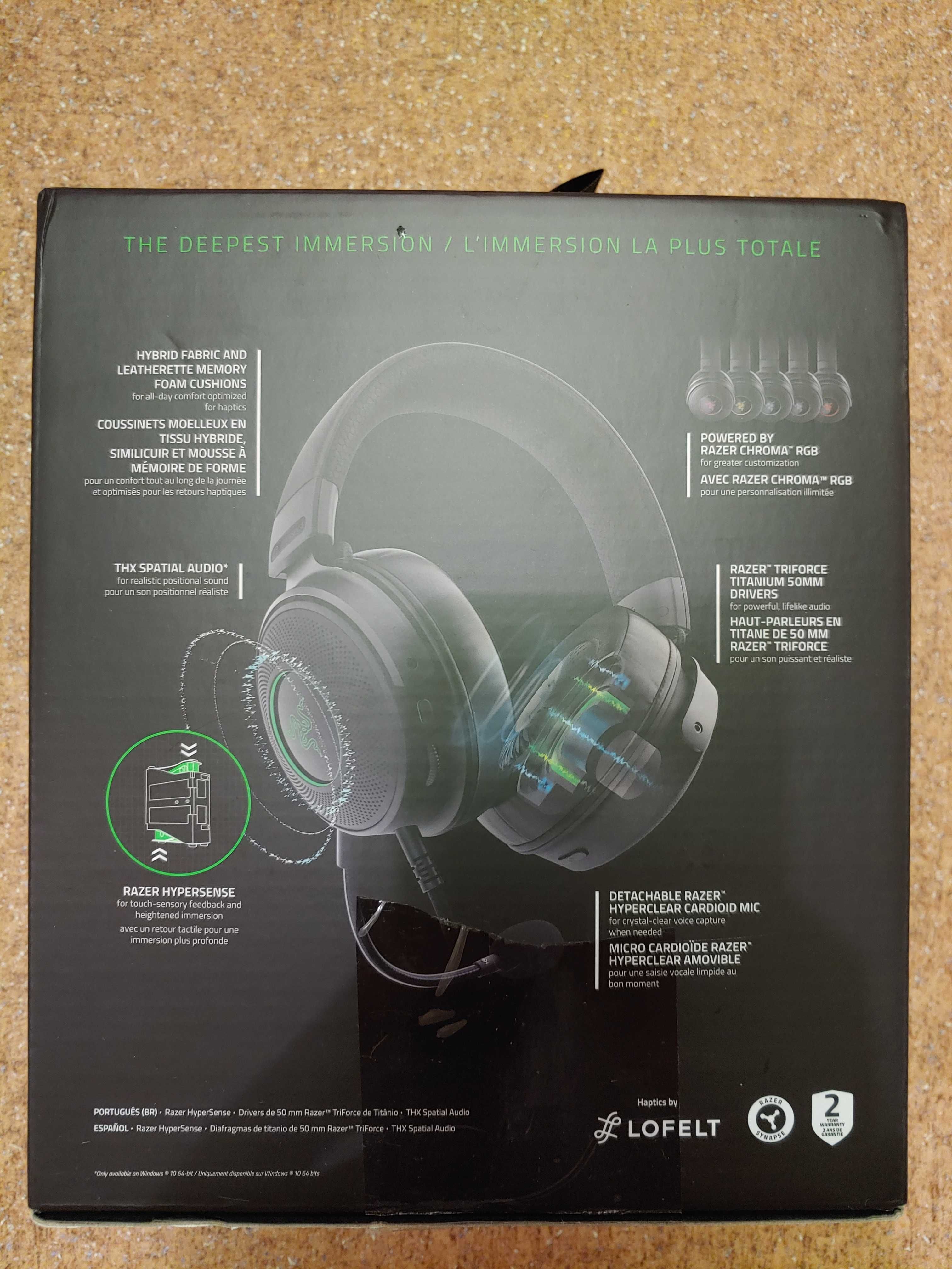 Игровые наушники Razer Kraken V3 Hypersense