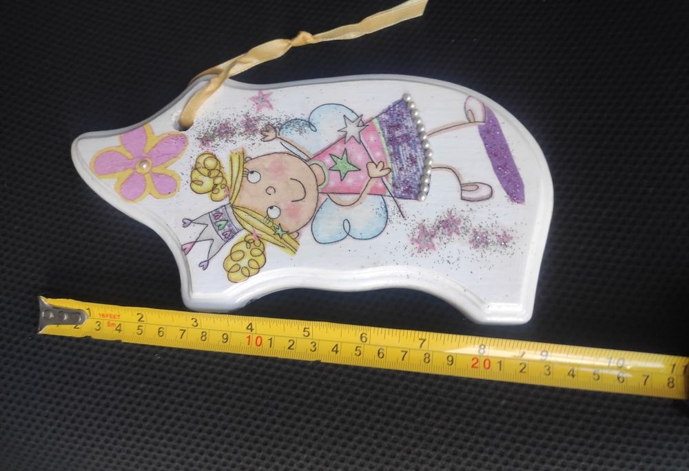 Ozdobna deska do krojenia Decoupage 13x24cm piękna!