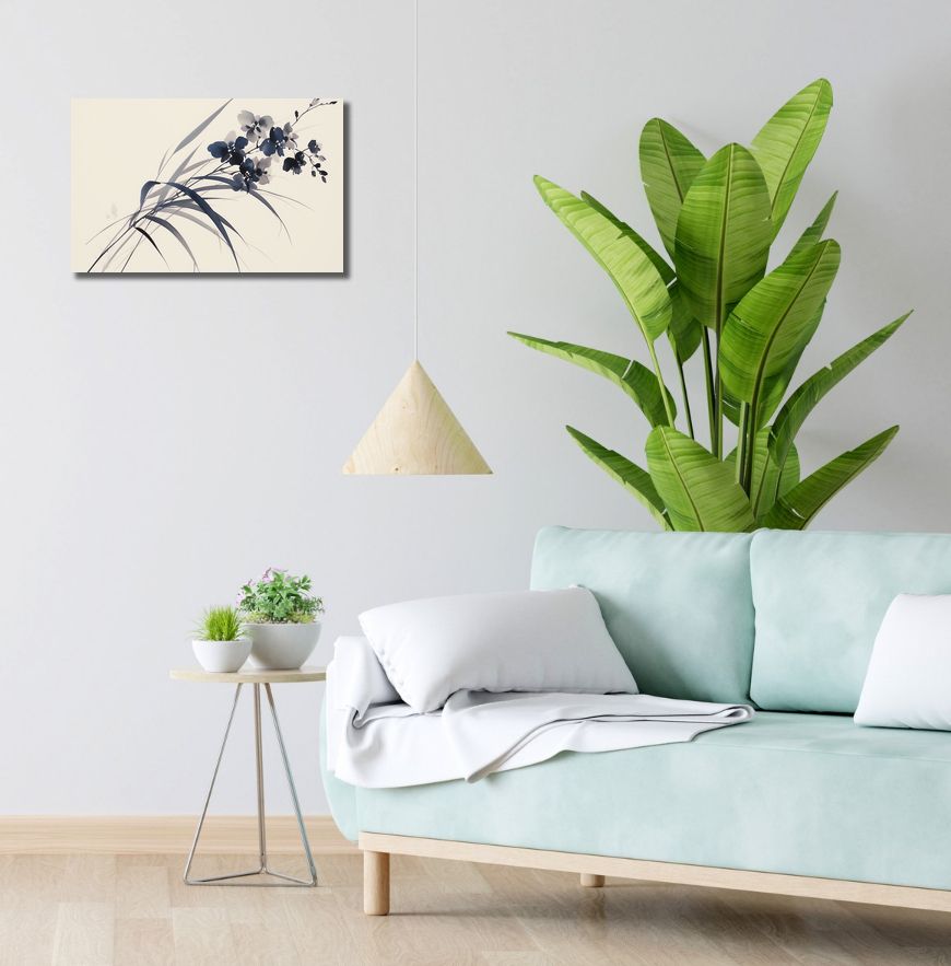 Obraz 50x30cm Orchidea w Sepii