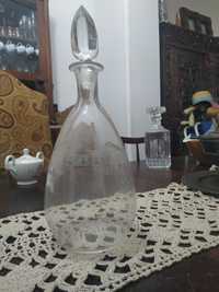 Linda garrafa vidro antiga