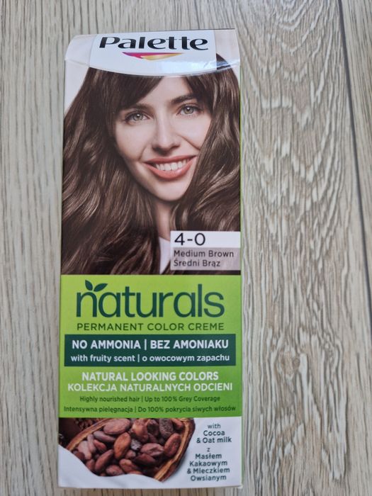Farba do włosów Palette 4-0 bez amoniaku średni brąz