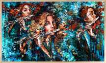 leśne przywołanie duży obraz 120x70- Krystyna Róż-Pasek