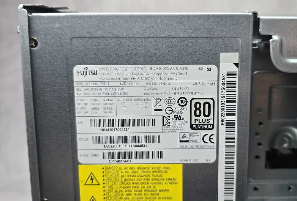 Комп'ютер Fujitsu Esprimo D538 SFF 8th Gen 8Gb DDR4 SSD M.2 NVMe 128Gb