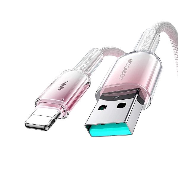 Kabel Joyroom S-A42 Crystal-Clear Series 3A USB-A - Lightning 1,2m - b