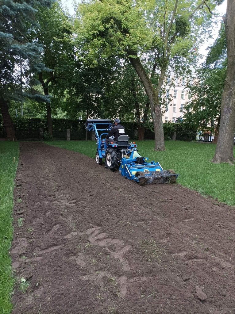 Usługi glebogryzarką separacyjną,usługa glebogryzarką,trawniki,rolka