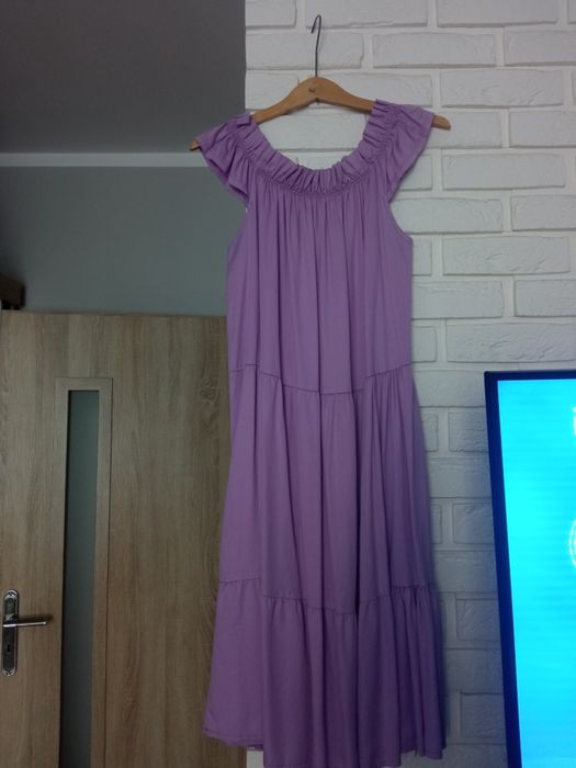 Piękna liliowa sukienka roz uni butik