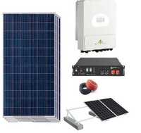 Kit Solar 48v Inversor Híbrido com bateria de lítio 4.8 kw/h