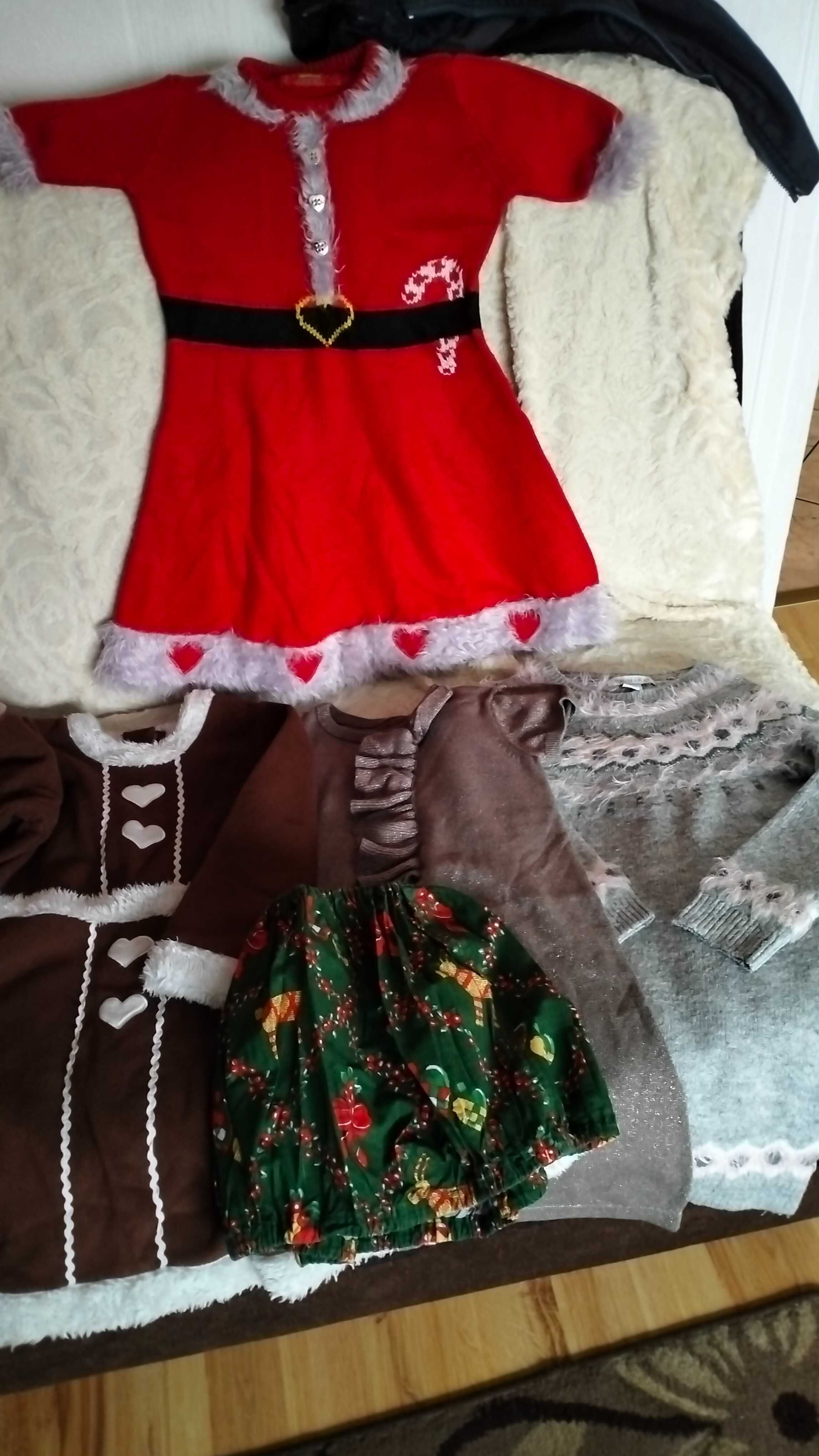 Paka paczka ubrań dziewczynka, 5-6 lat, 90 sztuk, buty, kurtki. Puzzle