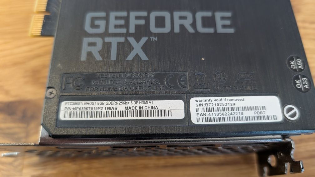 GEFORCE RTX 3060 Ti ghost 8 GB