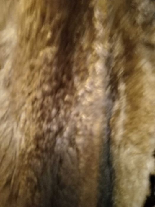 Натуральная пушистая шуба,  полушубок, мягкая выделка.