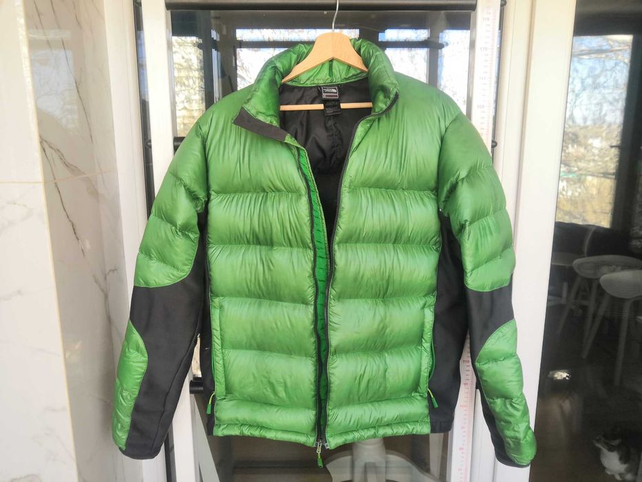 Оригінальна зима-весна чоловіча куртка-пуховик THE NORTH FACE, зелена