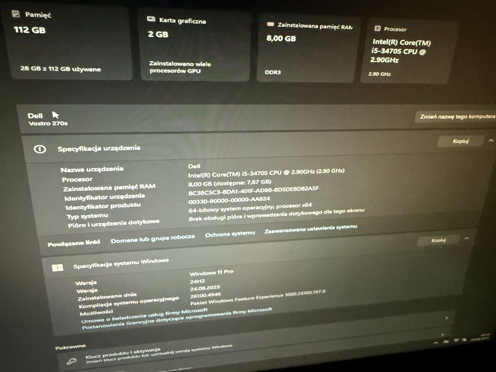 Zestaw PC: Dell i5/128SSD/8GB RAM/Grafika AMD