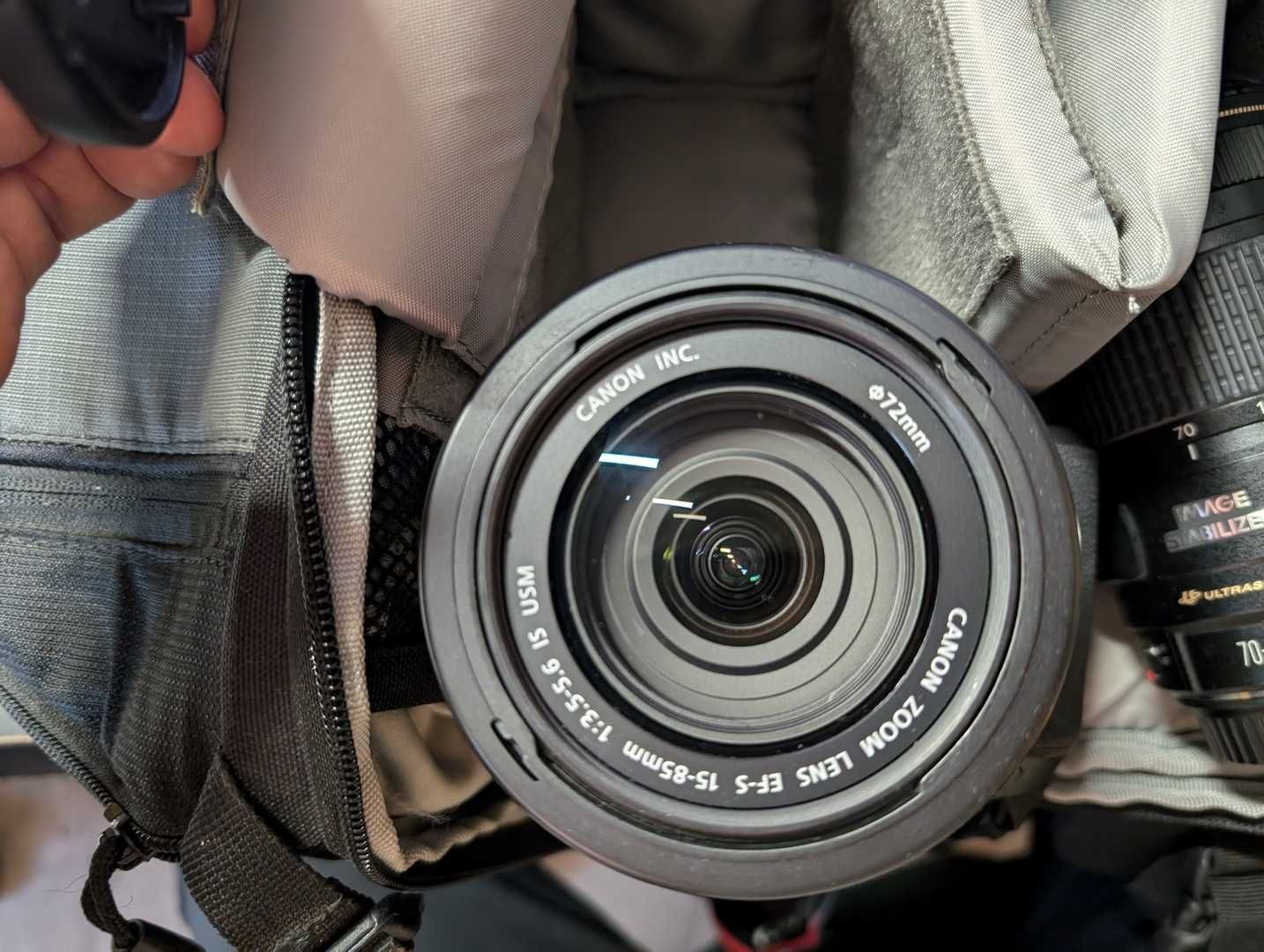 Canon EOS 70D ze świetnym obiektywem 15-85 mm