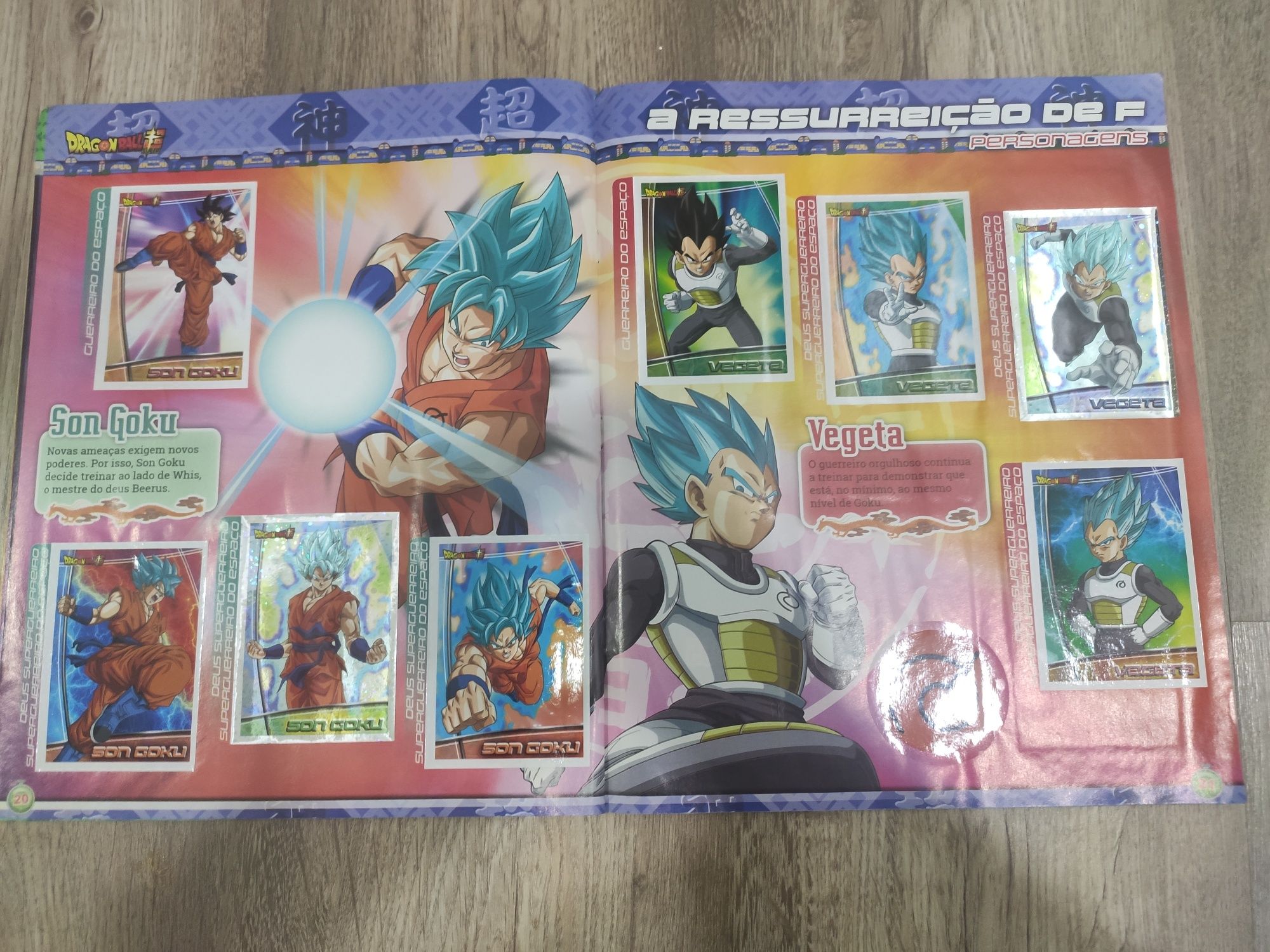 Caderneta Dragon Ball Super completa